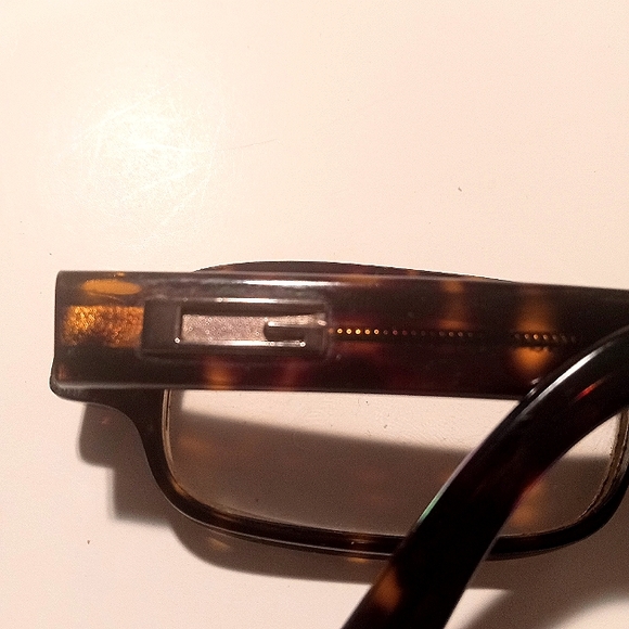 Vintage GUCCI Women's Rectangle Eyeglasses Frames Tortoise - Picture 3 of 8
